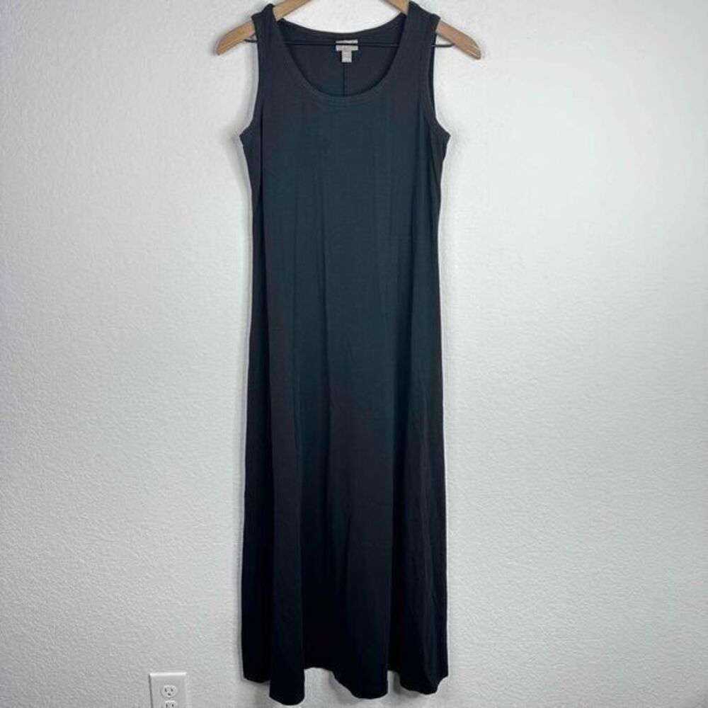 J.‎ Jill Dress Womens Small Petite Black Sleeveless Relaxed Minimalist Boho Maxi